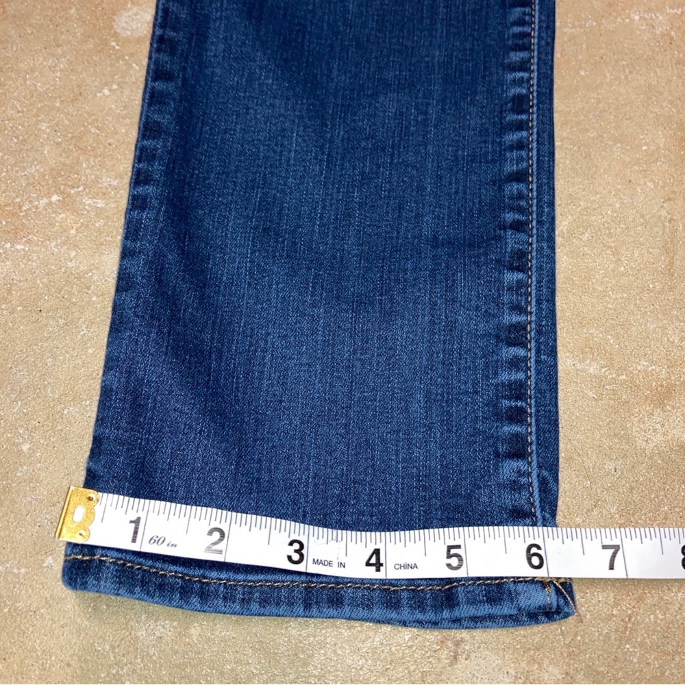 SOLD @sunniebunny 01 Eddie Bauer Curvy Fit Straight Leg Blue Blue Jeans 6 - Picture 10 of 10